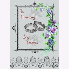  GREETING CARD In Harmony (Wedding)